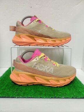 Hoka One One Elevon 2 Mental Health Orange Shoes Womens 7 Running Comfort Rare
